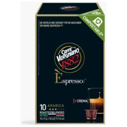 Caffè Vergnano – ARABICA  – Kapseln Nespresso Kompatibel 10 Stk.