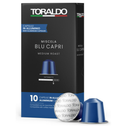 Caffè Toraldo Miscela Blu Capri – 10 Kapseln Nespresso® kompatibel (Aluminium)