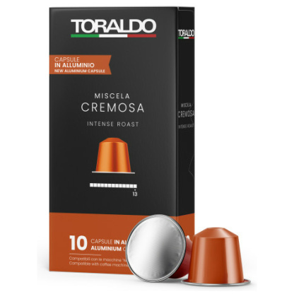 Caffè Toraldo Miscela Cremosa – 10 Kapseln Nespresso® kompatibel (Aluminium)
