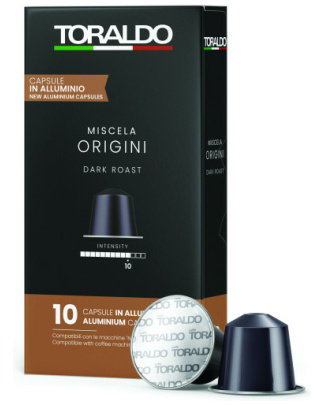 Caffè Toraldo Miscela Origini – 10 Kapseln Nespresso® kompatibel (Aluminium)