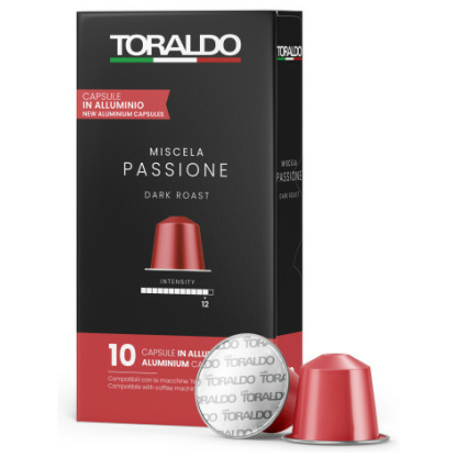 Caffè Toraldo Miscela Passione – 10 Kapseln Nespresso® kompatibel (Aluminium)