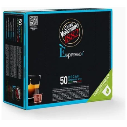 Vergnano Espresso Dek – 50 kompostierbare Kapseln