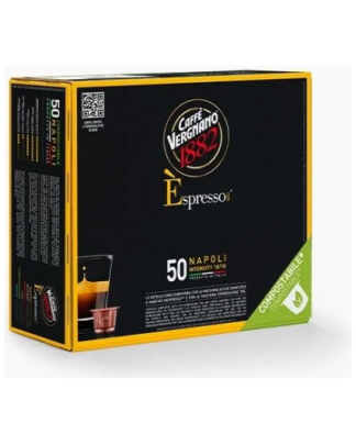 Vergnano Espresso Napoli – 50 kompostierbare Kapseln