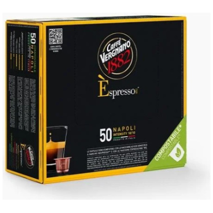 Vergnano Espresso Napoli – 50 kompostierbare Kapseln