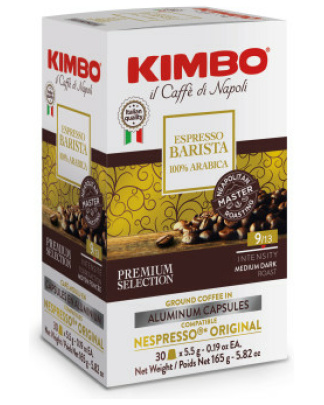 Kimbo Aluminium Espresso Barista 100% Arabica – 30 Kapseln Nespresso®