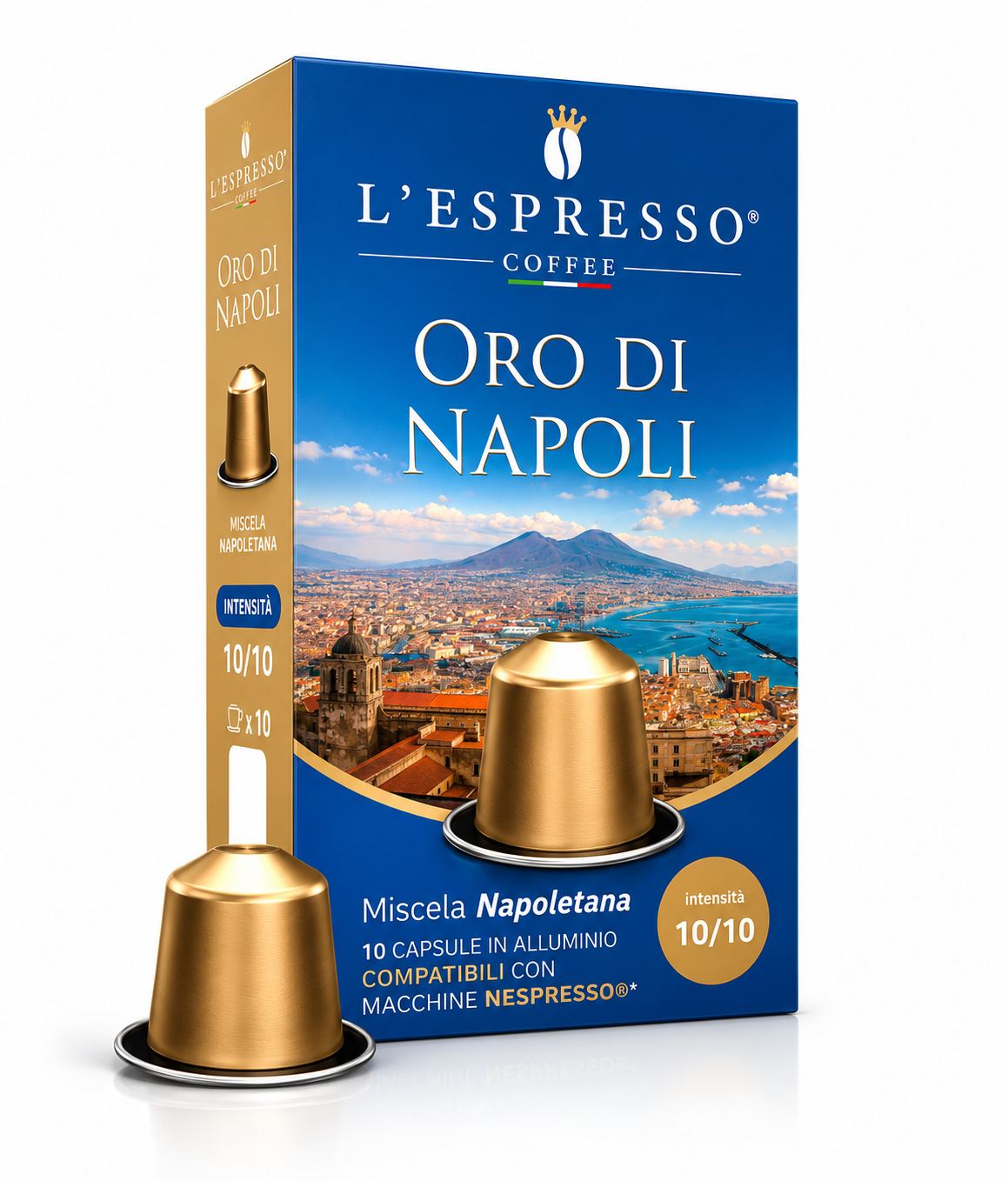 L’Espresso – Aluminiumkapseln Oro di Napoli