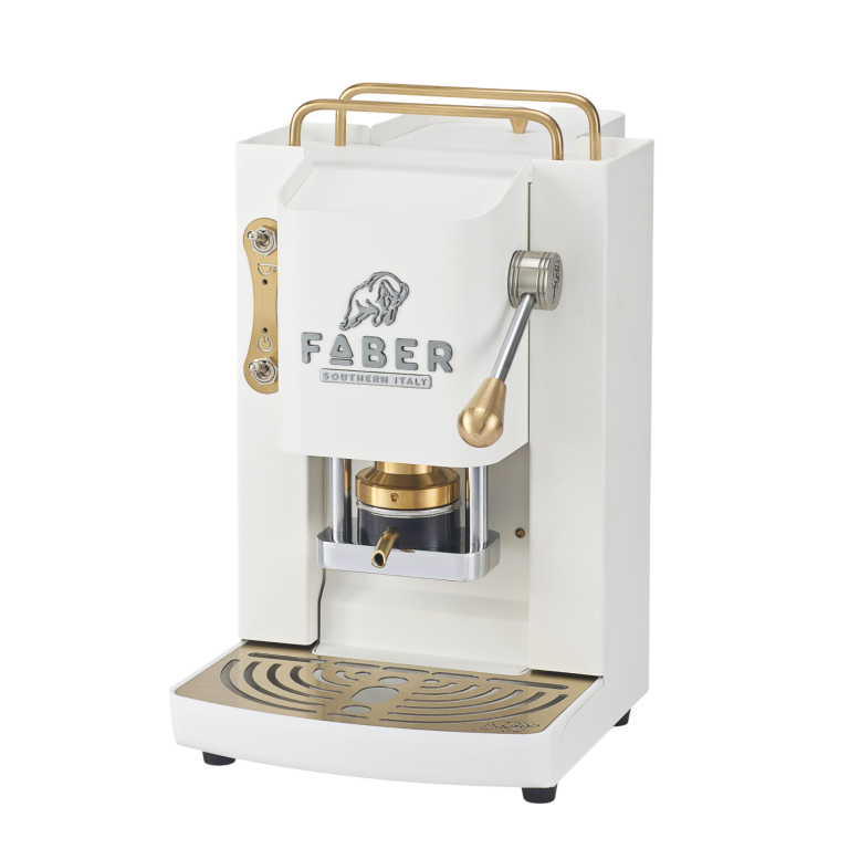 Faber - Pro Deluxe 3.0 - Weiss, Messing - Kaffeemaschine