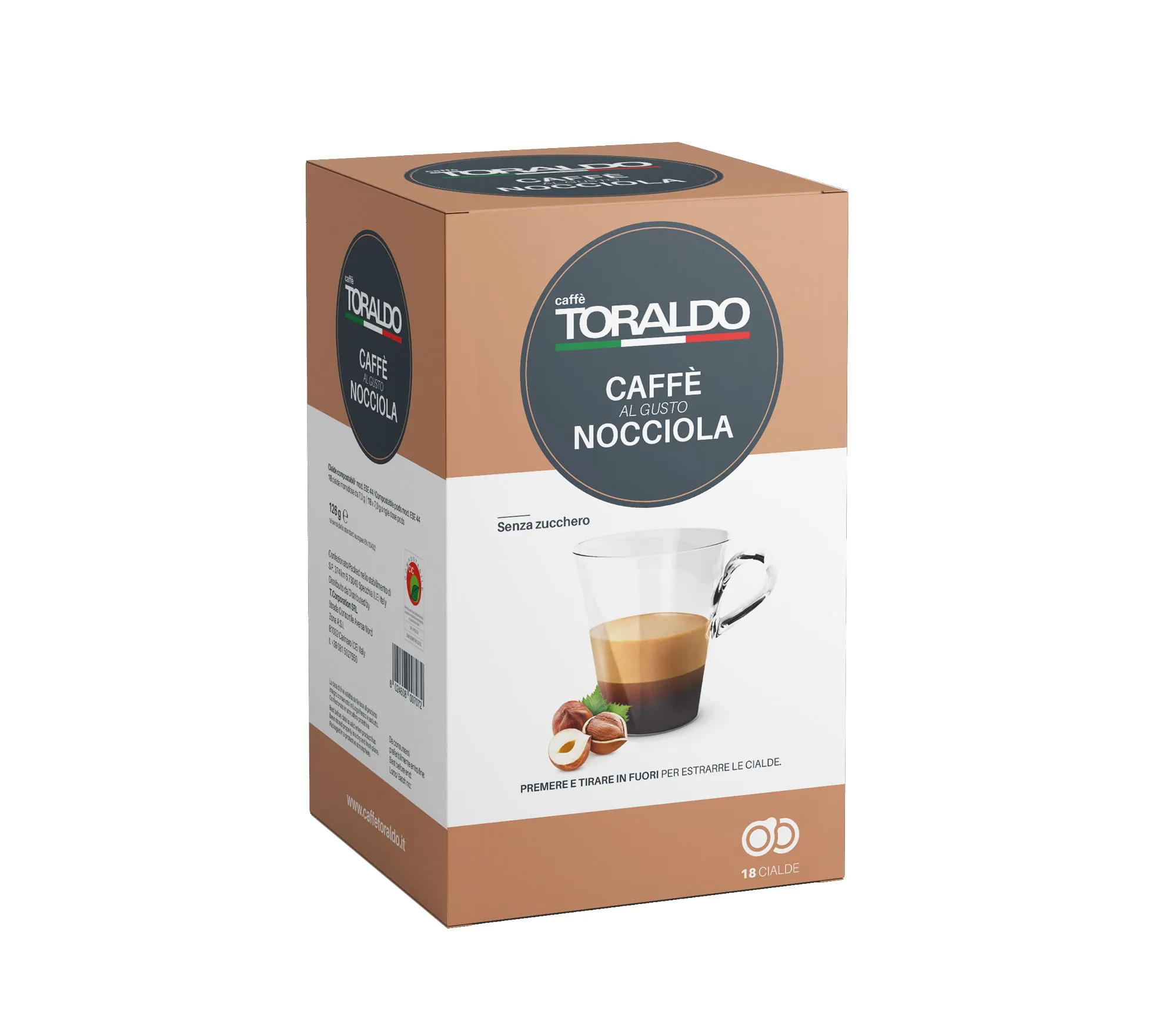 Caffè Toraldo – ESE Pads Caffè al Gusto Nocciola Caffè Toraldo – ESE Pads Caffè al Gusto Nocciola